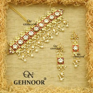 MANJARI MAROON NECKLACE