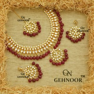 MEGHANA MAROON NECKLACE