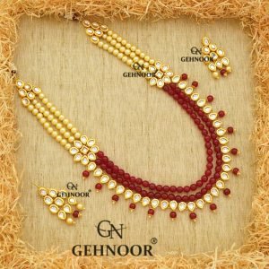SUMEDHA MAROON NECKLACE