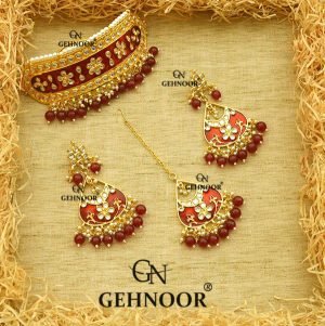 TANUKA MAROON NECKLACE