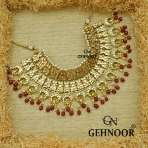 RUDRANI MAROON NECKLACE