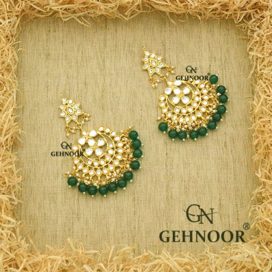 GEETIKA GREEN EARRINGS