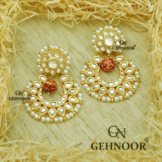 FAIZA RED EARRINGS
