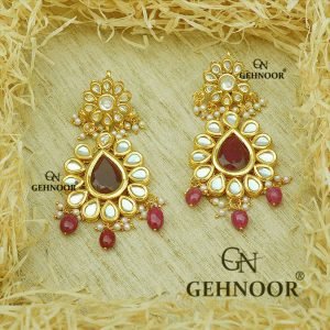 MYRA MAROON EARRINGS