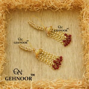 BRINDA MAROON EARRINGS