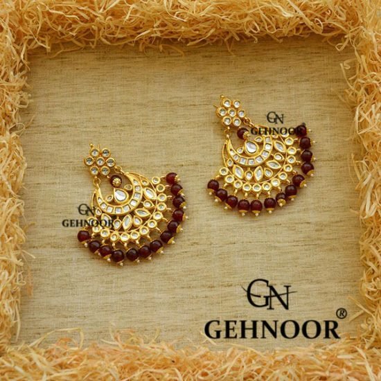 MEHER MAROON EARRINGS