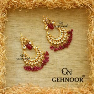 TEJASVI MAROON EARRINGS
