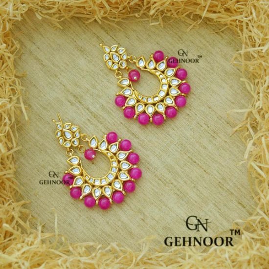 BHAIRAVI PINK EARRINGS