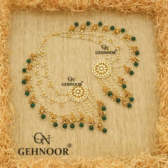 NEELAKSHI GREEN EARRINGS