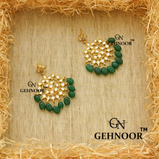 MRINALINI GREEN EARRINGS