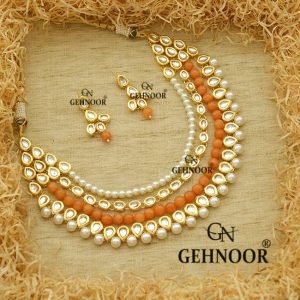MADHURI PEACH NECKLACE