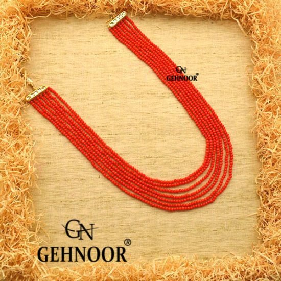 MADHURANI ORANGE NECKLACE