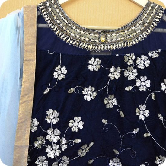 SALAINA BLUE LEHENGA - Image 2