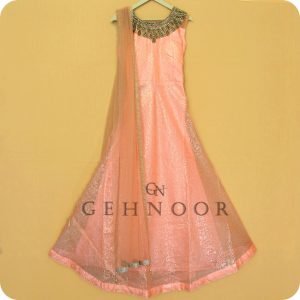 LIVI PEACH GOWN