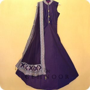 NADISA PURPLE AND GOLD GOWN
