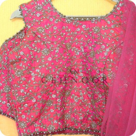 TAARA PINK AND WHITE LEHENGA - Image 2