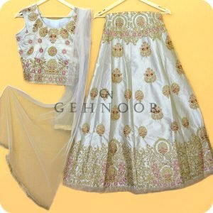 NAITEE WHITE LEHENGA
