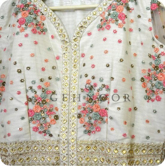 VASHIMA WHITE INDO WESTERN DRESS - Image 2
