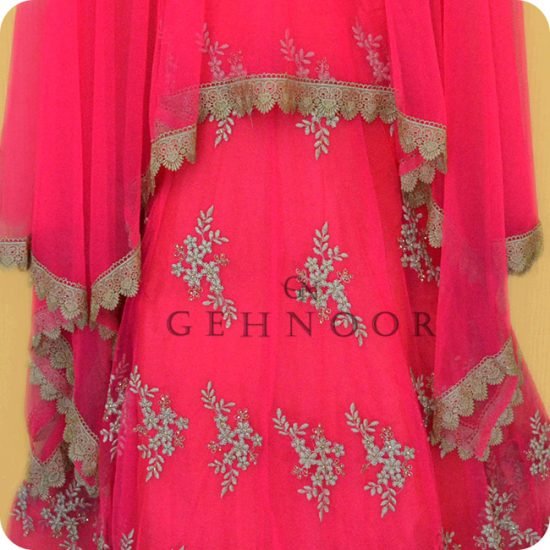 CHANDRANI PINK AND GOLD GOWN - Image 3