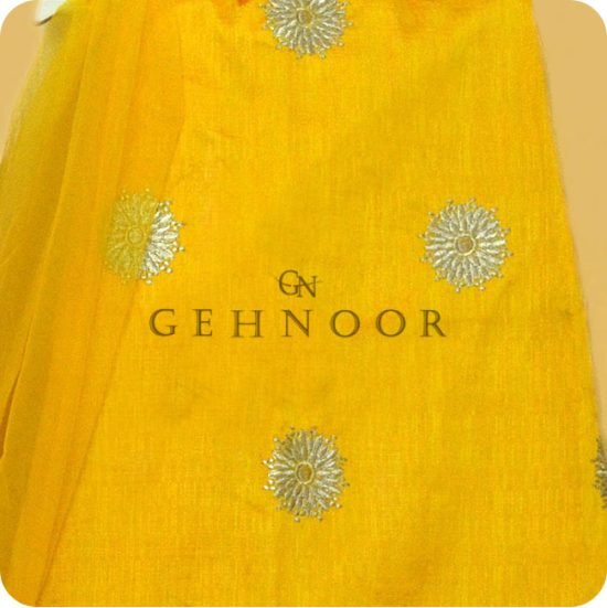 ROOHI PINK AND YELLOW LEHENGA - Image 3