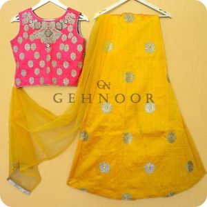 ROOHI PINK AND YELLOW LEHENGA