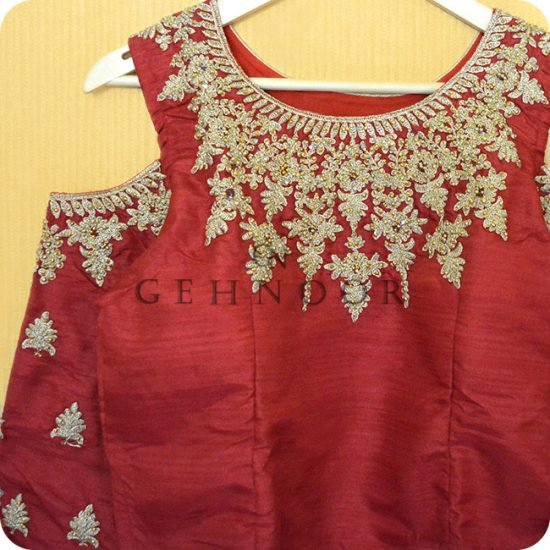 LANITA RED LEHENGA - Image 2