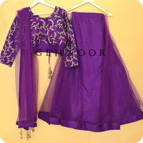 KAMALI PURPLE LEHENGA