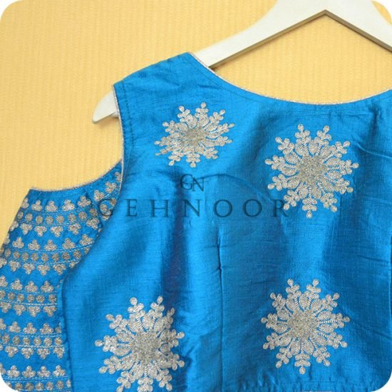 LAMITA BLUE AND PINK LEHENGA - Image 2