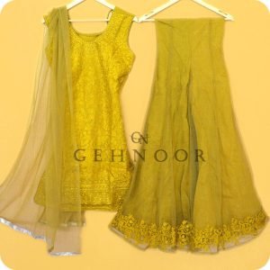SIMRAN YELLOW INDO WESTERN DRESS