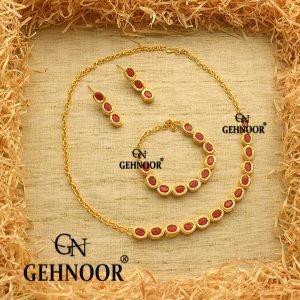 ANVINYA MAROON NECKLACE