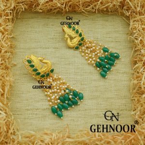VANSHA GREEN EARRINGS