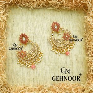 SHIVANGI PEACH EARRINGS