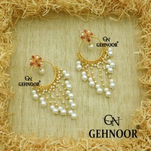 RUKSAAR MAROON EARRINGS