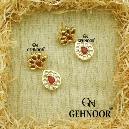 QIRA MAROON EARRINGS