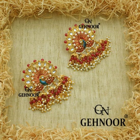 TEENA MAROON EARRINGS