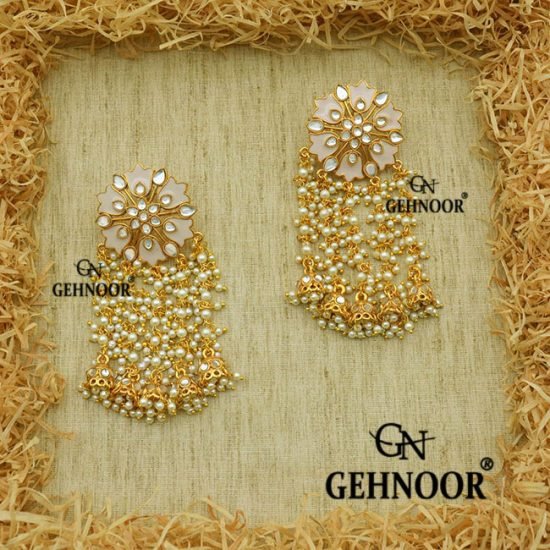 PADMA PEACH EARRINGS