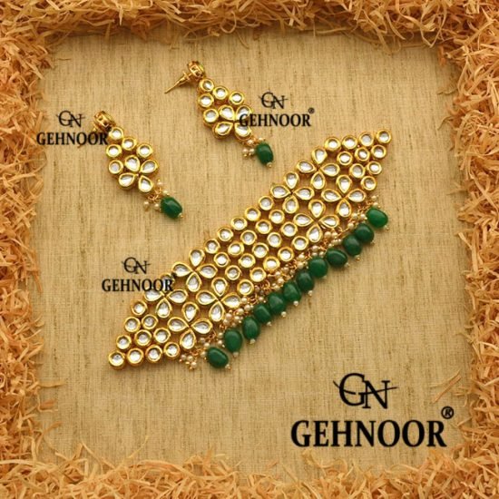 ANASYA GREEN NECKLACE
