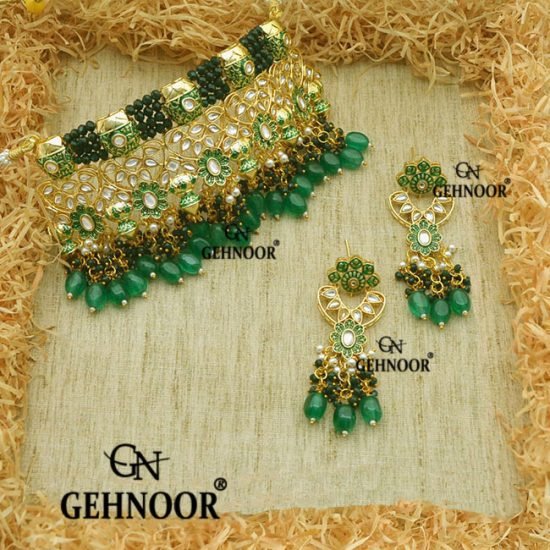 HEMANTI GREEN NECKLACE